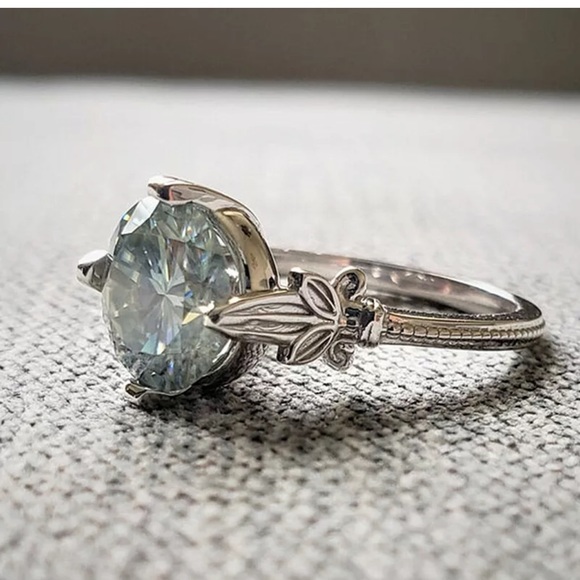 Jewelry - Pretty 925 Silver Rings for Women Aquamarine Ring